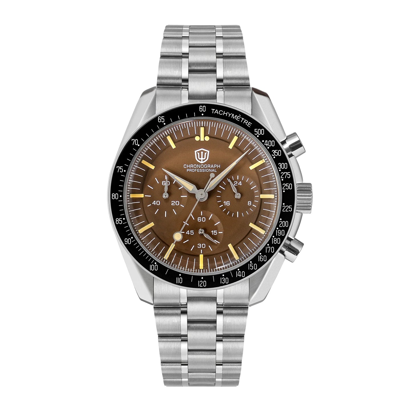 Watchdives WD1863 VK63 Quartz Chronograph Movement Bubble Sapphire Crystal 100m Waterproof Luminous 39mm Vintage Watches