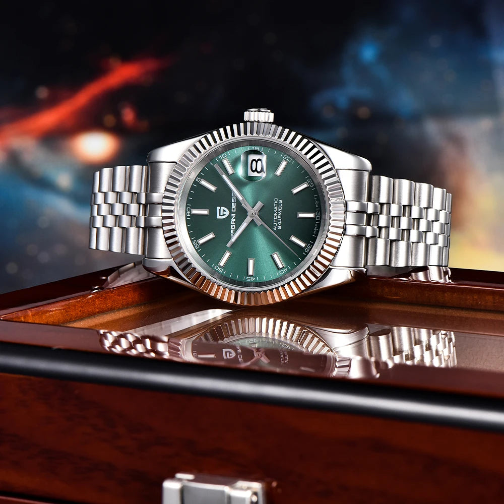 PAGANI DESIGN Neue V2 Herren-Mechanikuhr – Luxus-Uhr der Topmarke – Vollautomatisch – Wasserdicht bis 100 m – Edelstahl