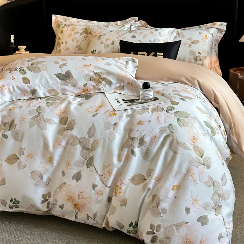 Svetanya Cotton Underwear Bedding Sets Linens Queen King Ru Size Print Sheet Pillowcase Blanket Cover Set