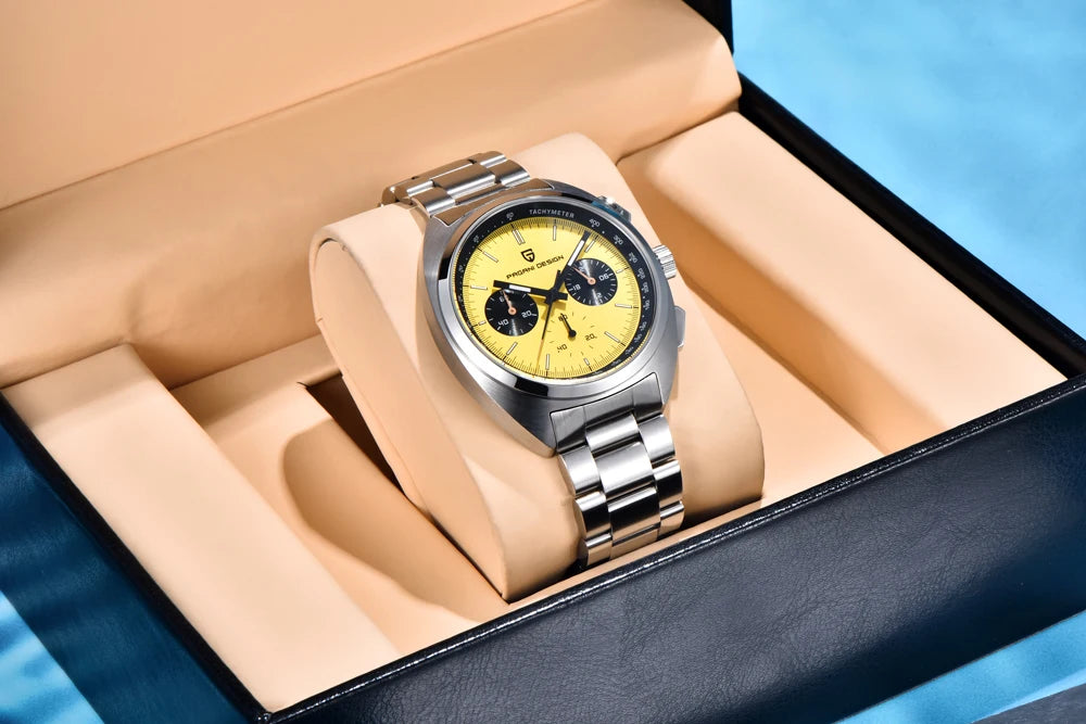 2025 New PAGANI DESIGN Men's Watches Top Luxury Quartz Watch For Men VK63 Chronograph Wristwatch Luminous AR Sapphire Clock Gift