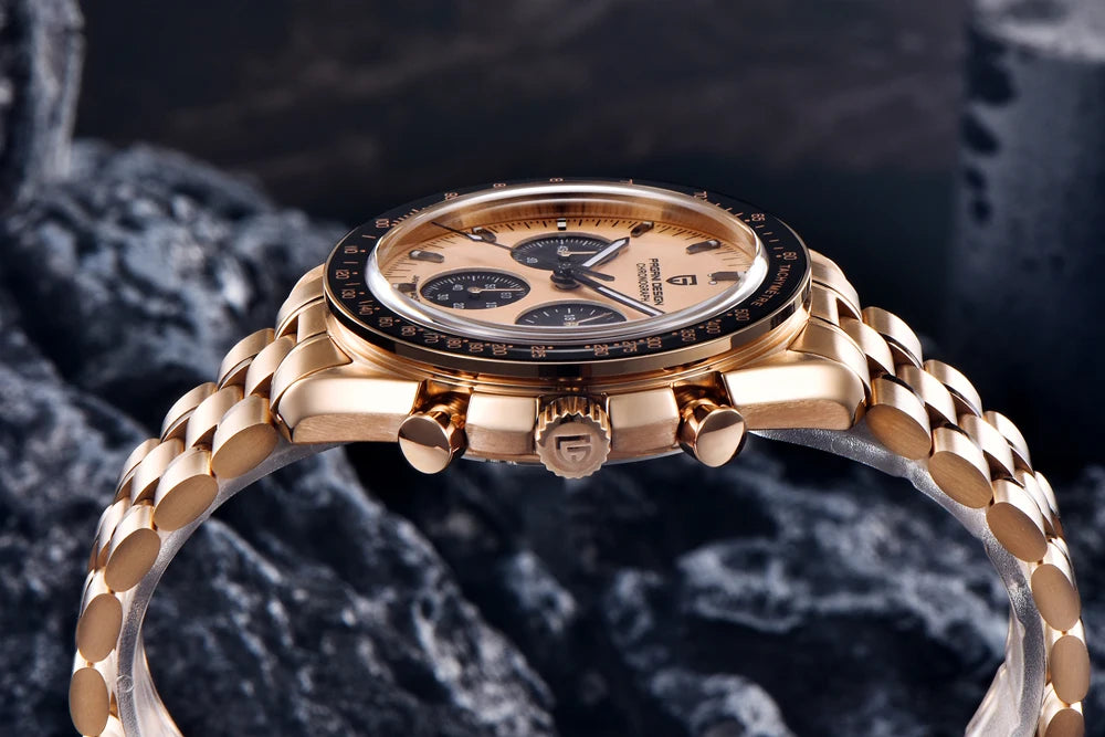 PAGANI DESIGN 2025 Moon Watch For Men Top Brand Luxury Quartz Mens Watches Chronograph Luminous Sapphire Mirror Waterproof Clock