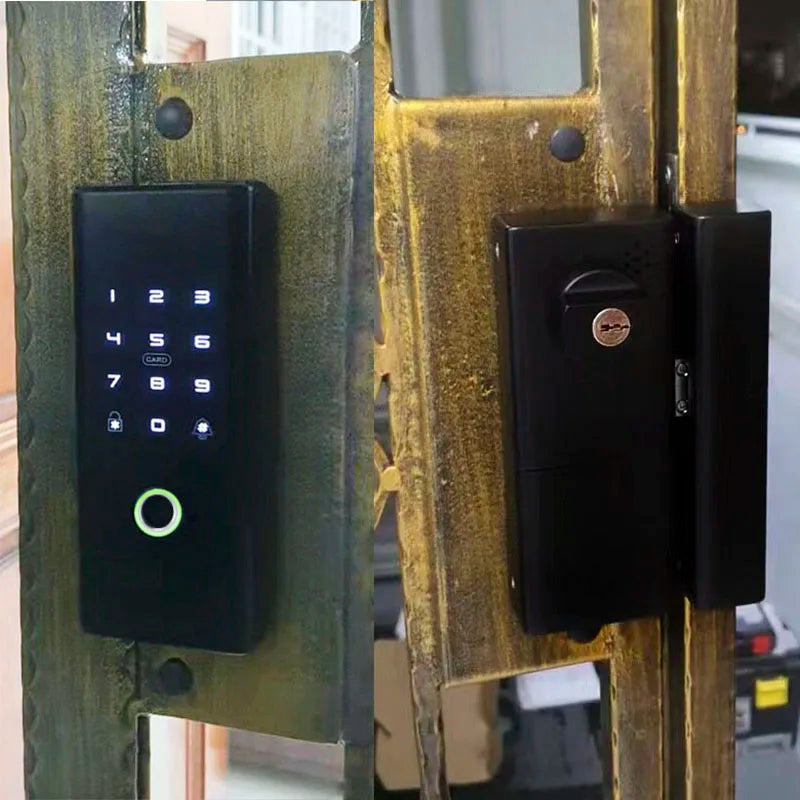 Electronic Smart Lock For Front Door Sliding Swing Gate Lock Intelligent Fingerprint Door Lock Optional Tuya Smart Life TTLOCK