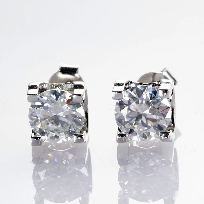 JoyceJelly 3ct D Clolor Real Moissanite Jewelry Sets Women's Sterling Silver 925 Earrings Necklace For Women Bridal Set Gifts