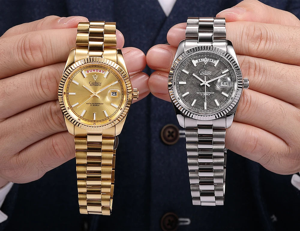 CADISEN DD40 Men Watches Luxury Automatic Watch Men AR Sapphire Glass Mechanical Wristwatch Men 10Bar MIYOTA 8285 Movt 2023 New