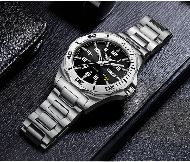 Yelang V1019 Brand 44MM Men Watch NH36 100M PROFESSIONAL WATERPROOF Deep Diving Mechanical Automatic Watch Sapphire Lens Reloj