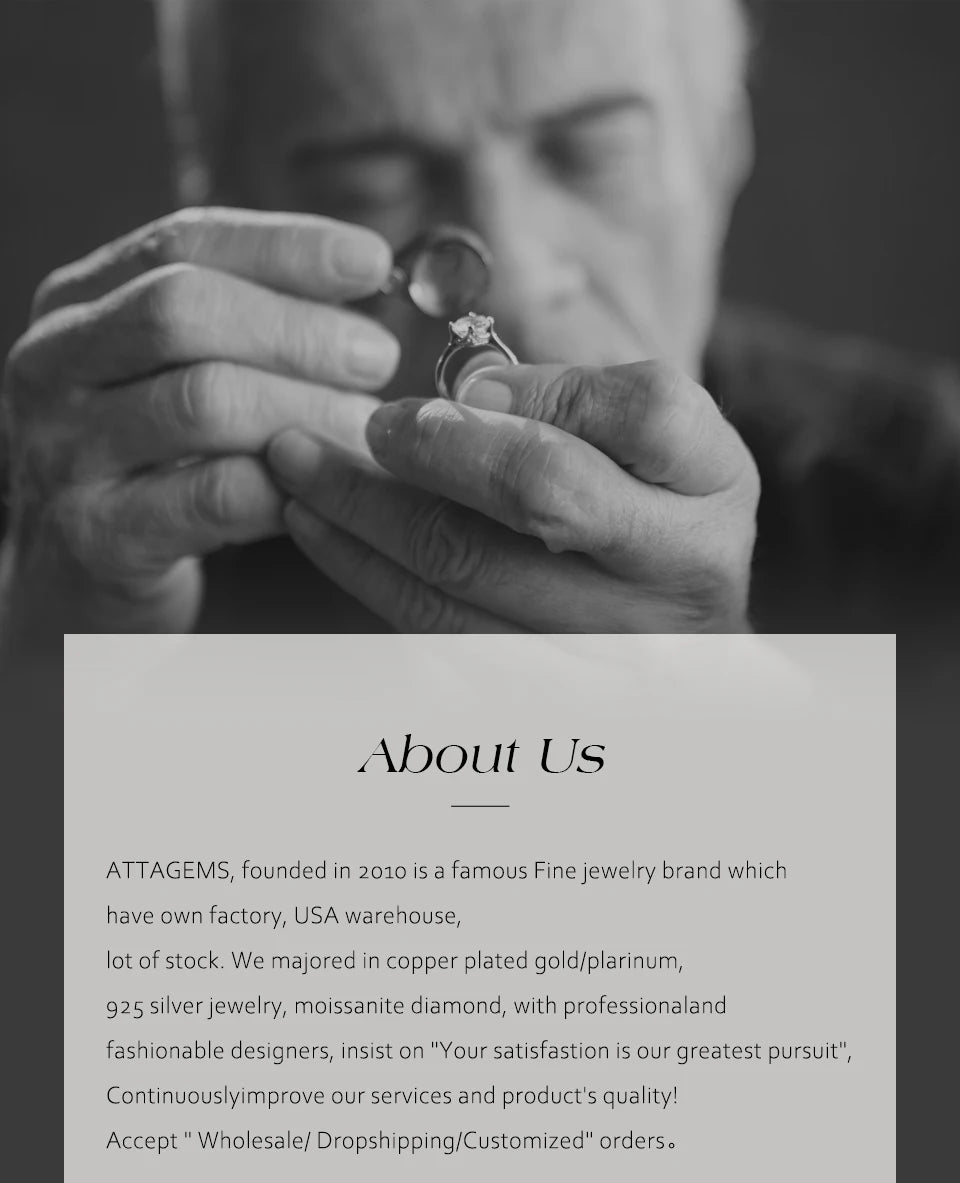 ATTAGEMS 925 Sterling Silver Luxury Women Ring Flowers DVVS1 Moissanite Pear-cut Classical Band Engagement Wedding Fine Jewelry