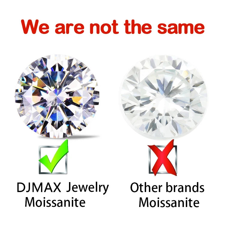 Earrings D Color Super White Moissanite Diamond Round / Oval / Pear / Radiant / Emerald / Heart / Princess / Cushion / Asscher Shape