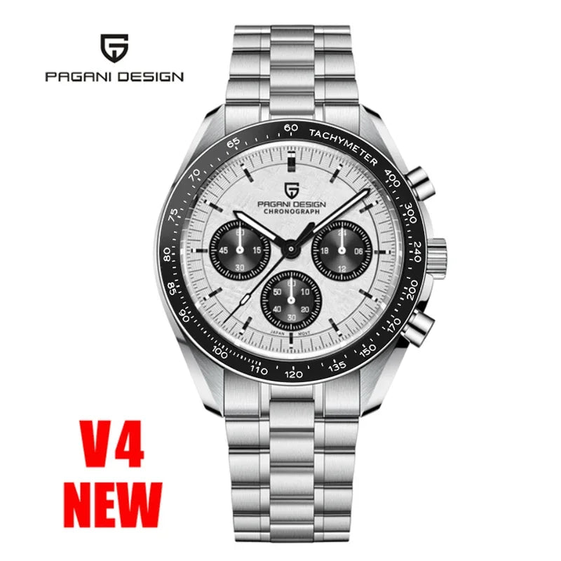 2025 New PAGANI DESIGN Mens Watches Top Brand Luxury Automatic Quartz Chronograph Waterproof Sport Stainless Steel Clock Relogio