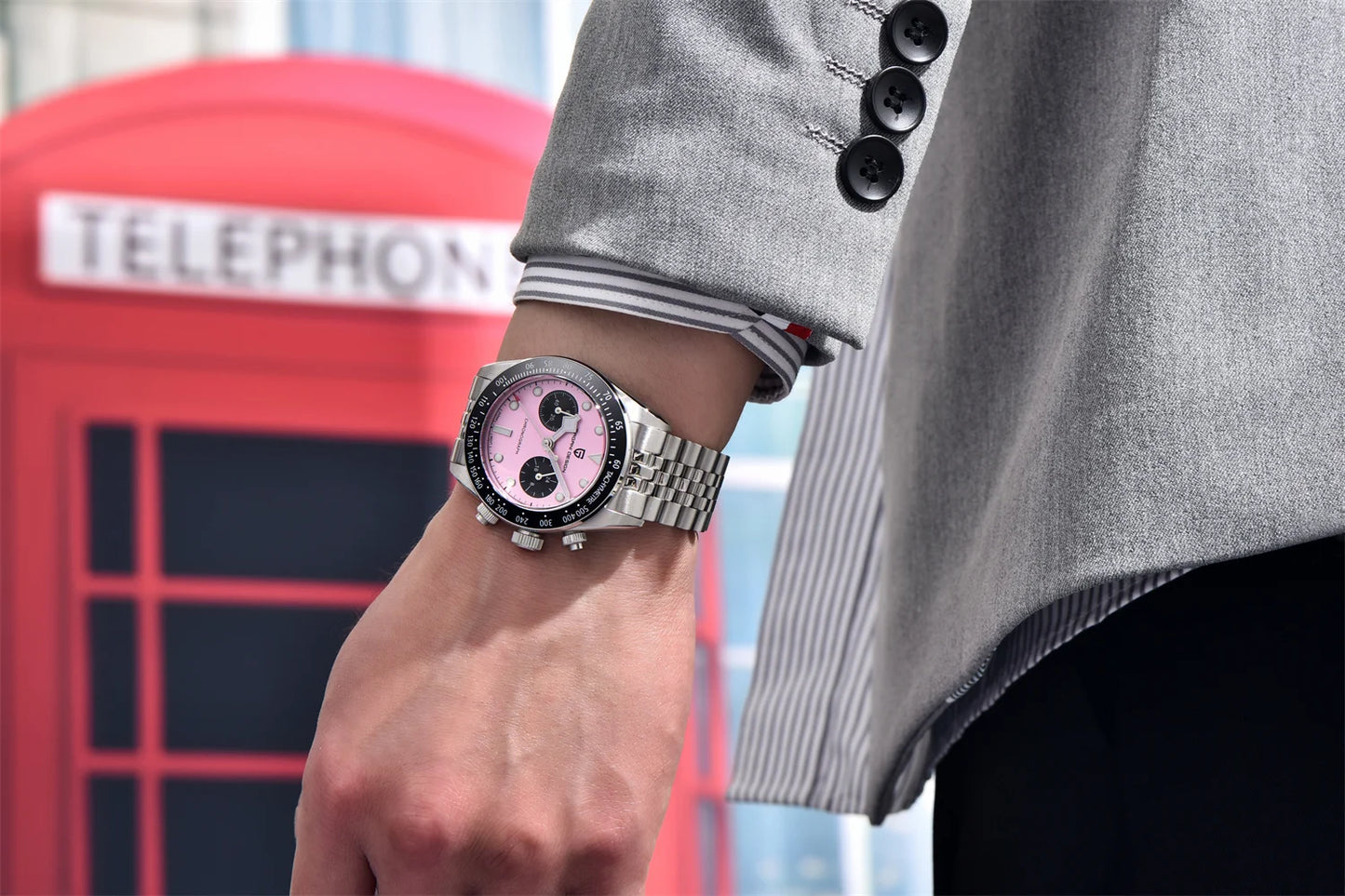 2025 New PAGANI DESIGN BB Flamingo Chronograph Luxury Sports Quartz Watch Men Sapphire mirror 100M Waterproof Fashion Wristwatch