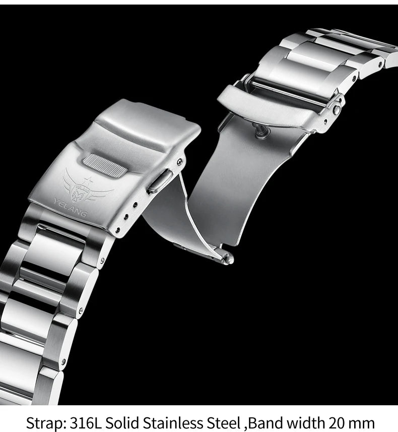 Yelang V1038 40mm Men Diving Watch Human Kinetic Energy Watch Brand Watch 300m Waterproof Watch luminous Japan PX82 Sapphire