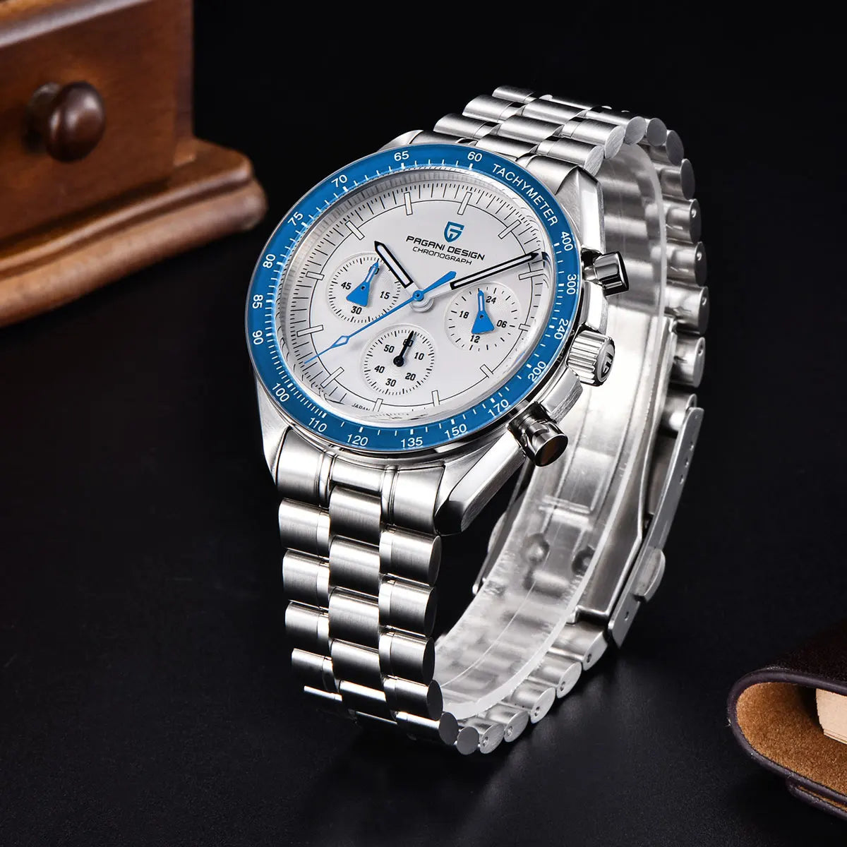 PAGANI DESIGN New Retro Watch Luxury Moon Quartz Watches For Men Stainless steel Luminous waterproof Sport Chronograph Man 2026