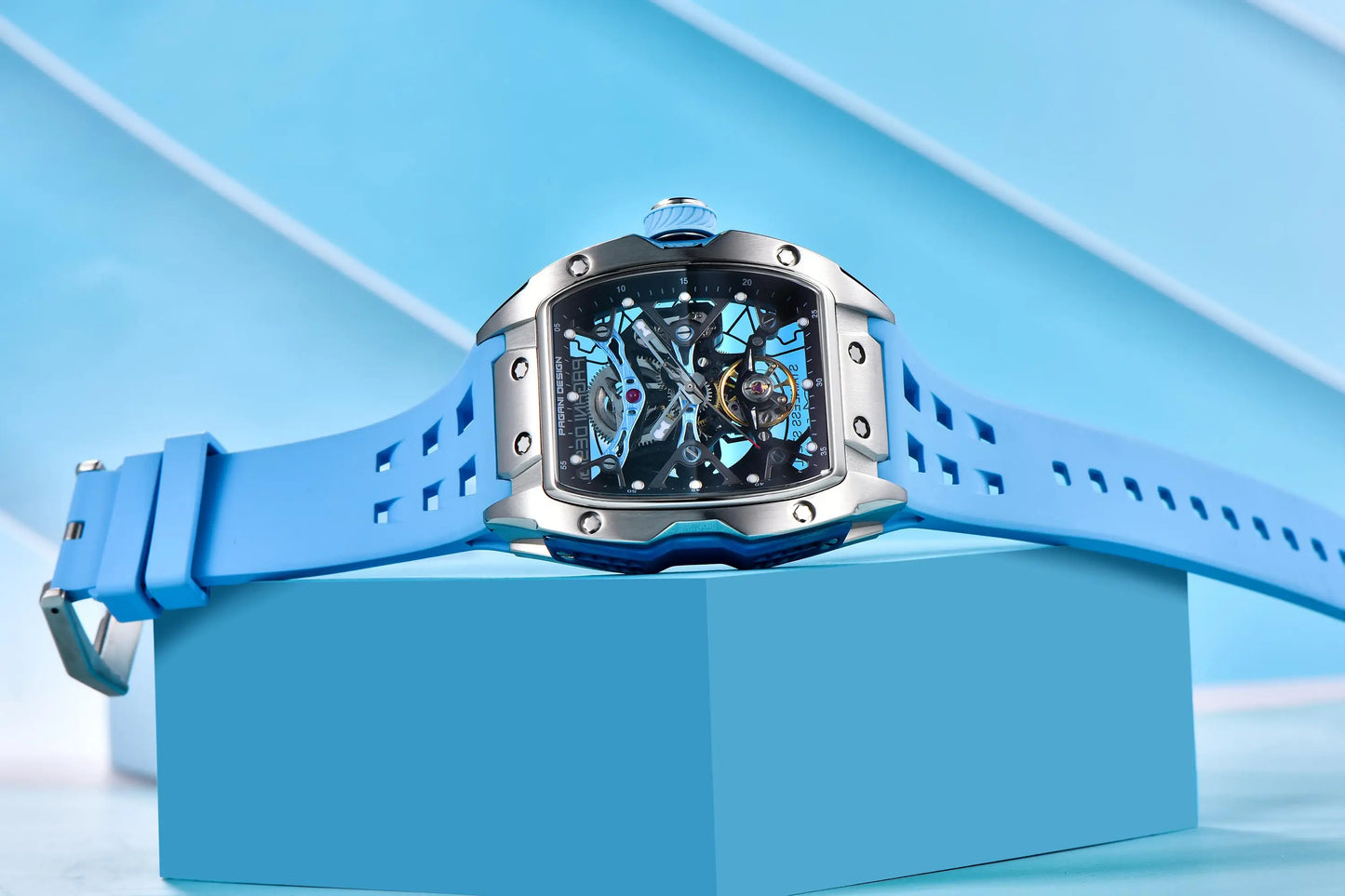 PAGANI DESIGN 2025 New Men's Automatic Mechanical Watch 42mm Fashion Casual Skeleton Sapphire Stainless Steel Watch for Men