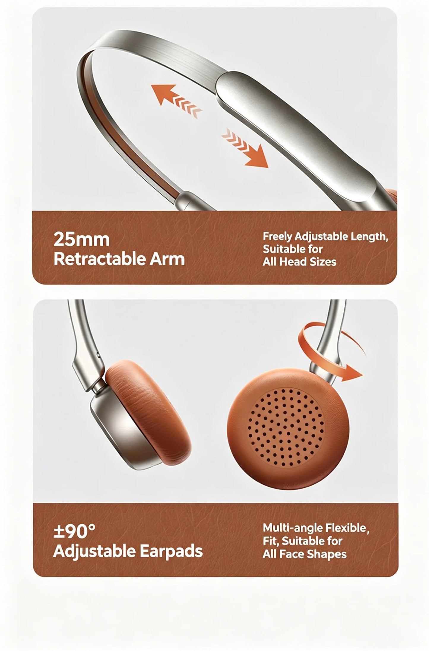 High-Quality Wireless Bluetooth-compatible Headphones, Smart Noise Cancelling, Universal Music Earbuds, V6.0 Headset Earphones