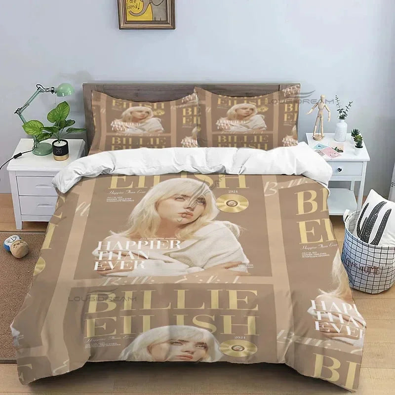 Popular Star B-E Singer Bedding Set Duvet Cover Bed Set Quilt Cover Pillowcase Comforter king Queen Size Boys Adult Bedding Set
