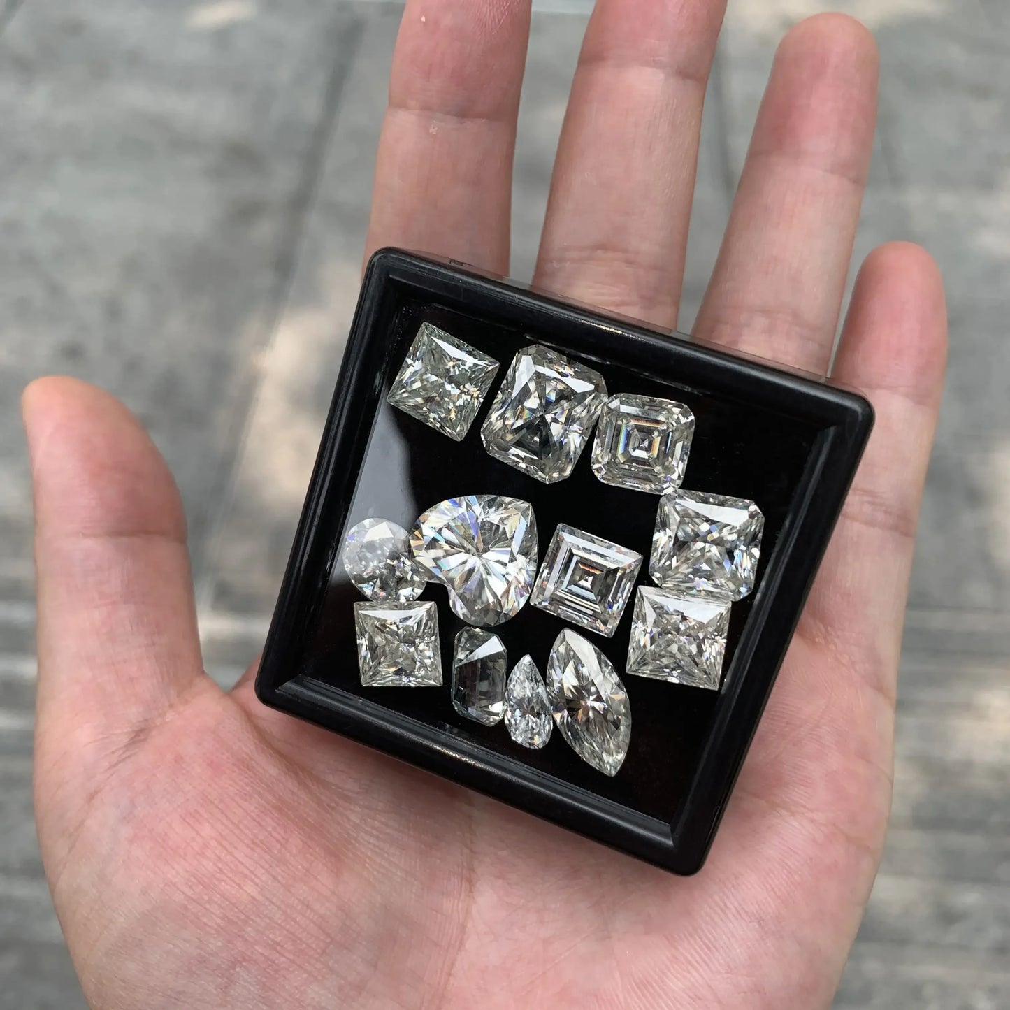 [3EX Cut] Top Belgium Cut Moissanite Stone D Color Pear Cut Gemstones Lab Grown Diamond Loose Moissanite Stone with GRA