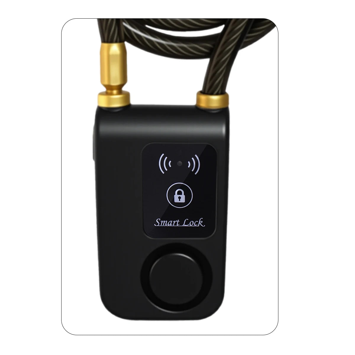 Smart Bike Lock with Wireless App Control Anti-Theft Alarm IP44 Waterproof Braided Steel Cable for Motorcycle Bicycle Scooter