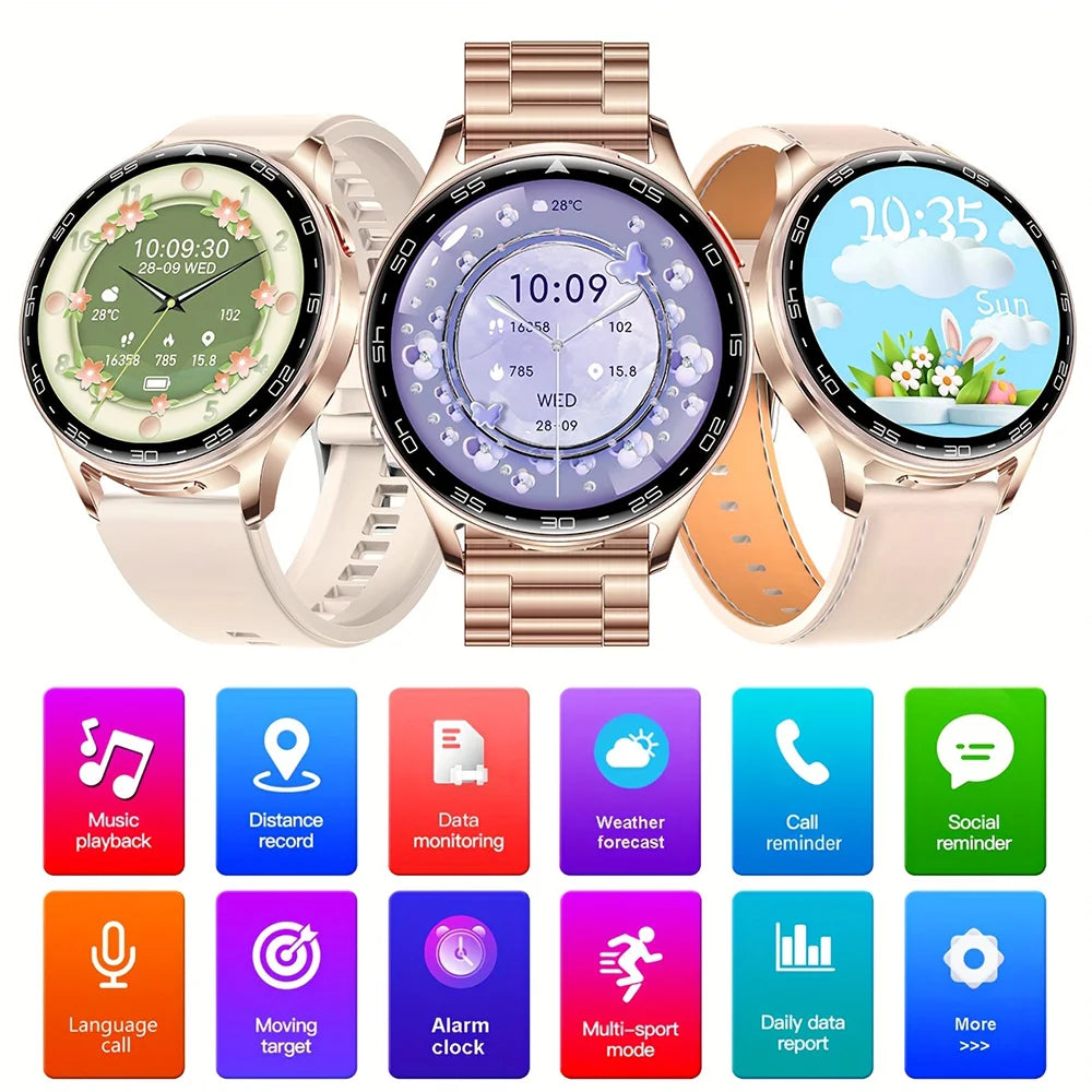2025 New TWS Smartwatch Earphone 2 In 1 Women Watches with Earbuds Strong Sound Effects Music Lover Waterproof Ladies Smartwatch