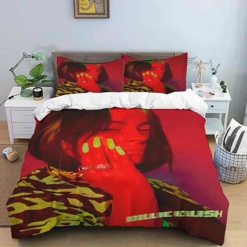 Popular Star B-E Singer Bedding Set Duvet Cover Bed Set Quilt Cover Pillowcase Comforter king Queen Size Boys Adult Bedding Set