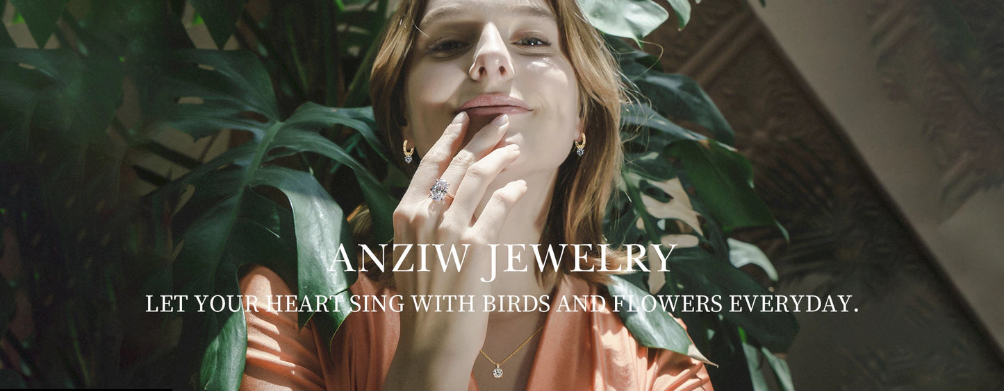 Classic 925 Sterling Sliver Engagement Wedding Promise Ring 8mm 2 Carat Round D-E Moissanite Finger Rings for Women Fine Jewelry