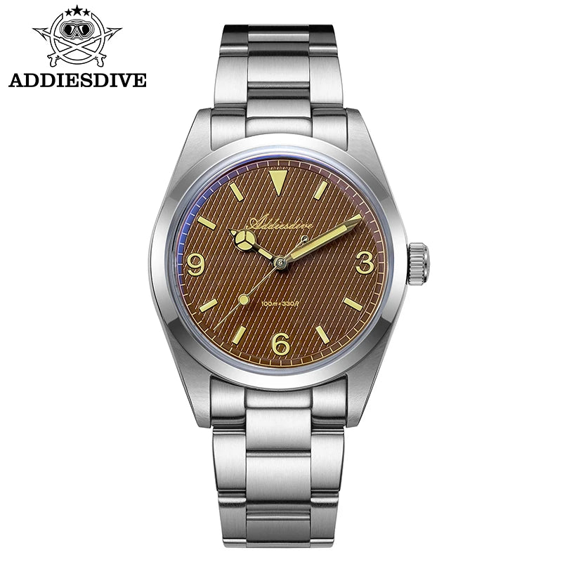 ADDIESDIVE 2025 NEW Watch For Men 316L Stainless Steel 10Bar Diving Luminous AD2096 Luxury Gift Quartz Wristwatch reloj hombre