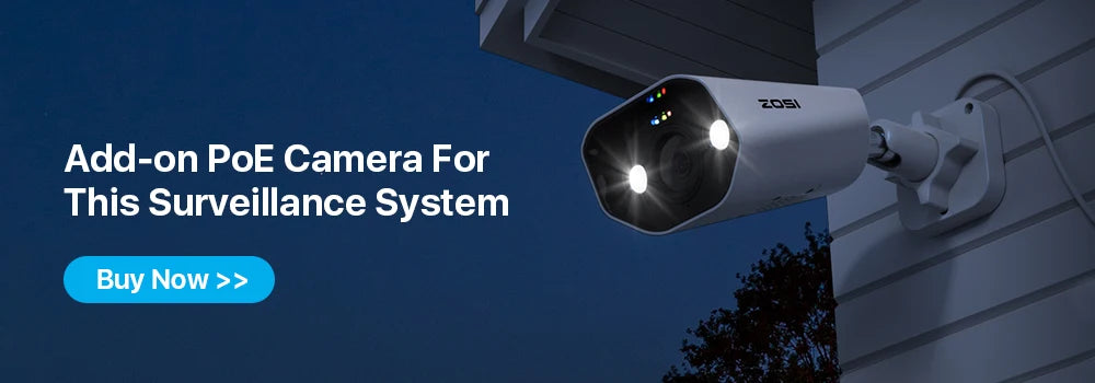 ZOSI 8CH POE Video Surveillance Kit 4K 8MP 5MP Super HD Outdoor IP Cameras AI Starlight Night Vision CCTV Security Camera System