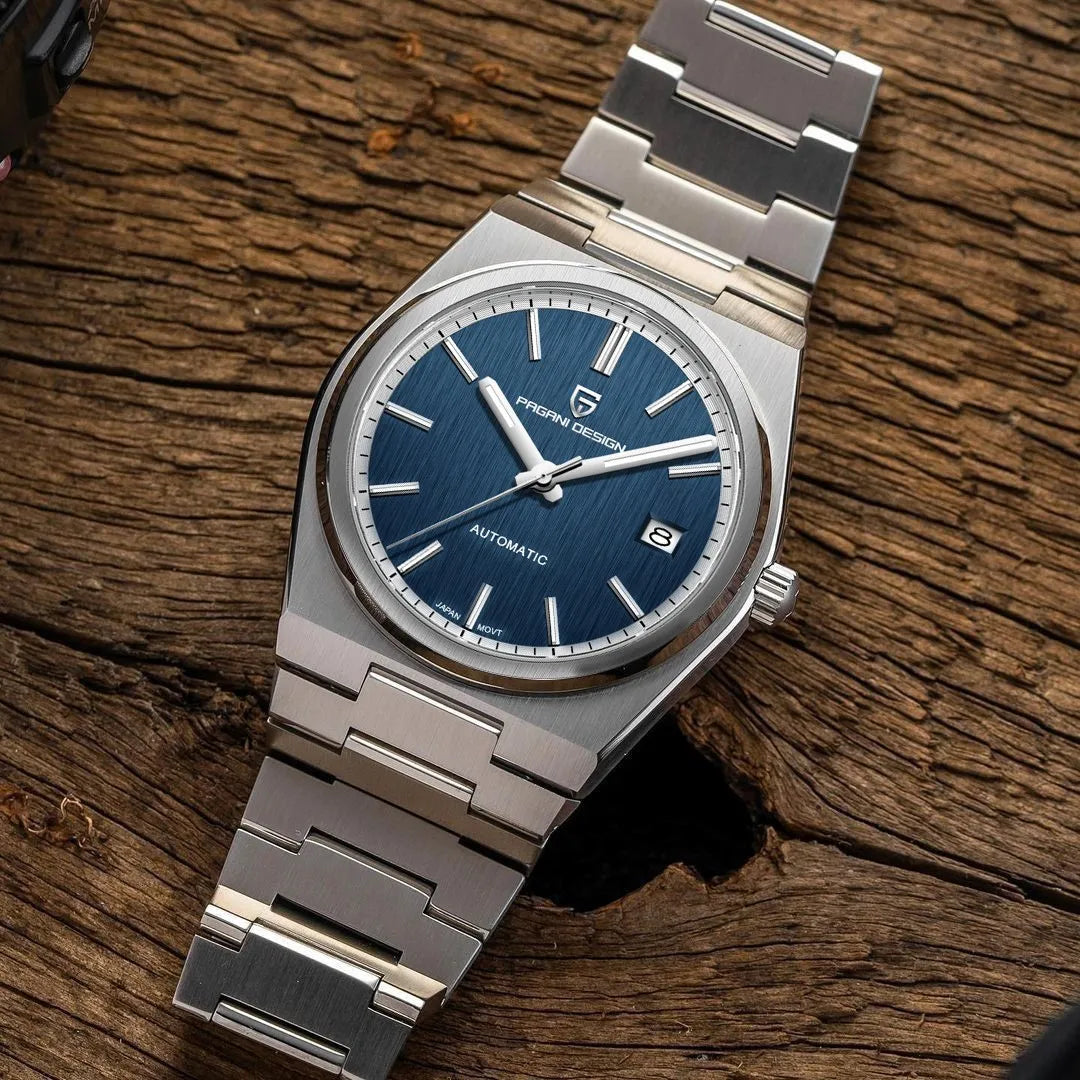 Pagani Design 2024 New 40MM Men's Automatic Mechanical Watch Nh35 Luminous C3 Sapphire Stainless Steel Waterproof 10Bar Reloj Ho