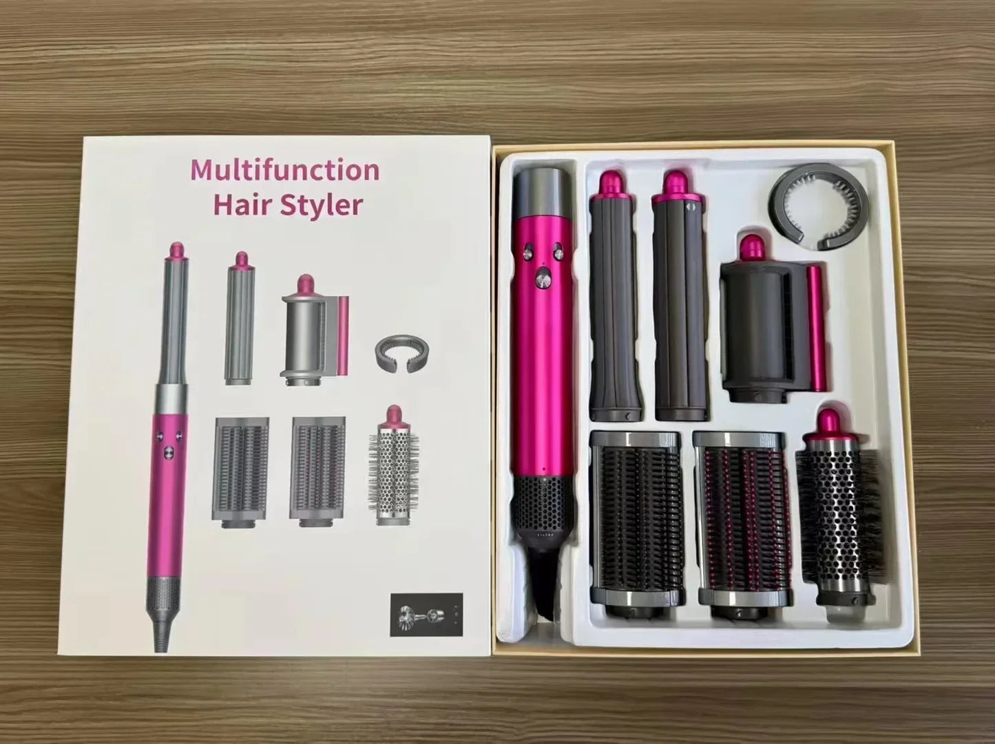 7 in1 Multi Hair Styler Curling Iron ProfessionalStraightener BarrelBrush DryerHotcomb Salon Tool Fast Heating for HomeUsecurler