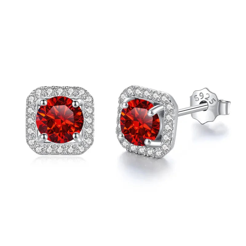 JoyceJelly 8H8A Cut D Color VVS Moissanite Diamond Stud Earrings Luxury Sterling 925 Silver Jewelry For Women Wholesale Price