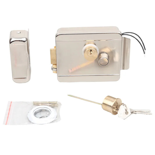 Electric Door Lock Anti-theft Double-headed Integrated Electronic Lock For 12V DC Access Control System Video Door Phone System