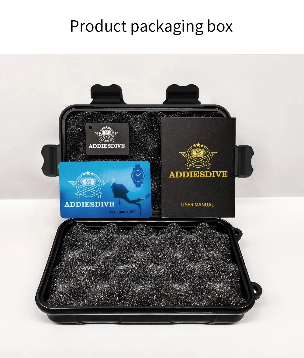 ADDIESDIVE 2025 NEW Watch For Men 316L Stainless Steel 10Bar Diving Luminous AD2096 Luxury Gift Quartz Wristwatch reloj hombre