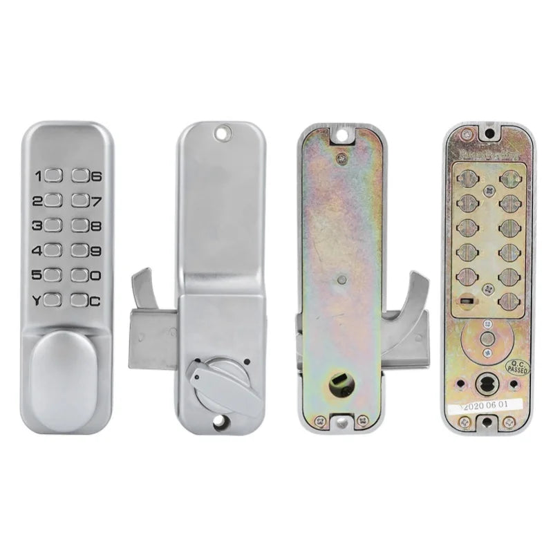 1-11 Digits Mechanical Combination Lock Sliding Door Keyless Access For Kitchen Office Balcony