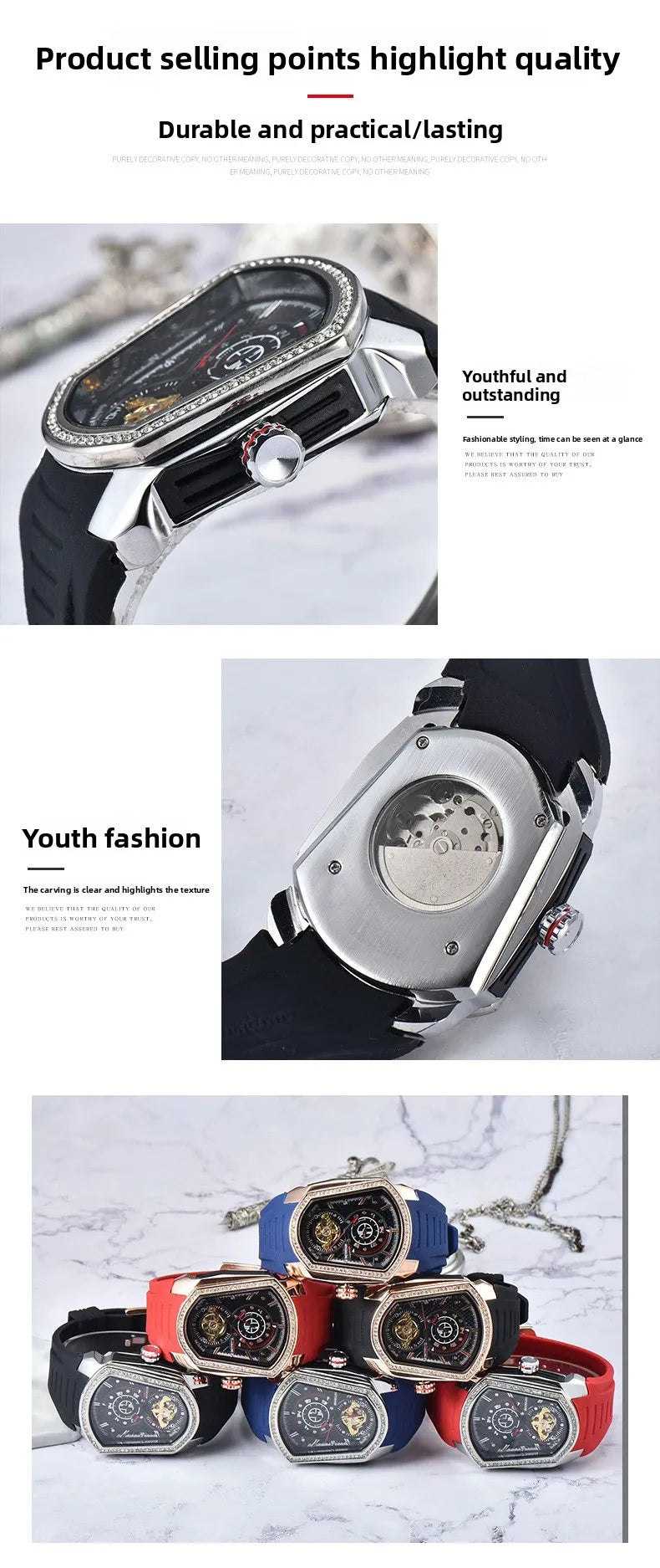 Blade Warrior same tourbillon mechanical men's watch mechanical watch