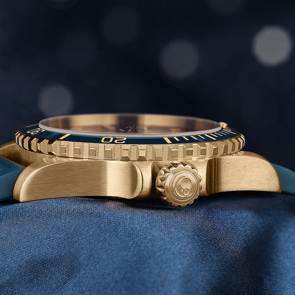 Boderry Seaturtle Titanium Diver Watch Men Luxury Bronze Watches Automatic Mechanical Wristwatch Sport 200M Waterproof Luminous