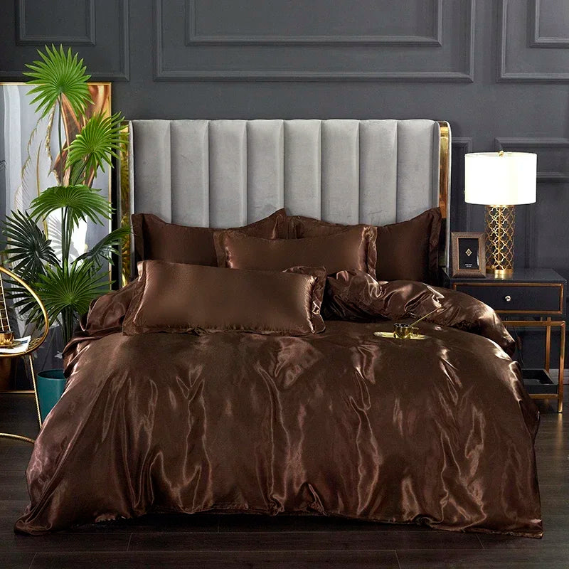 Luxury Solid Color Bedding Set