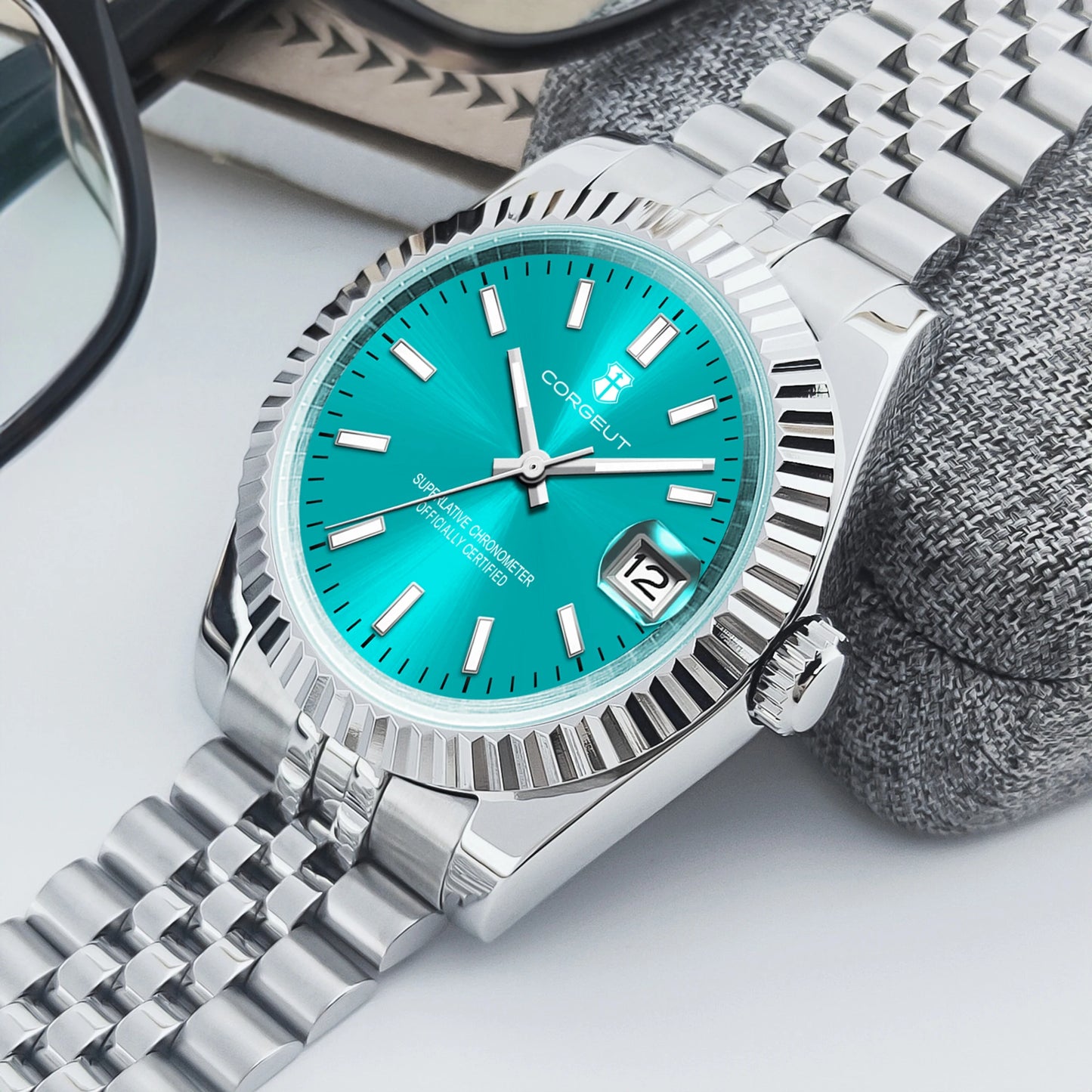 Uhr mit individuellem Logo, NH35-Uhrwerk, 36 mm/39 mm, Damen-/Herrenuhr, Saphirglas, Gold, mechanische Armbanduhr, 100 m wasserdicht, reloj hombre