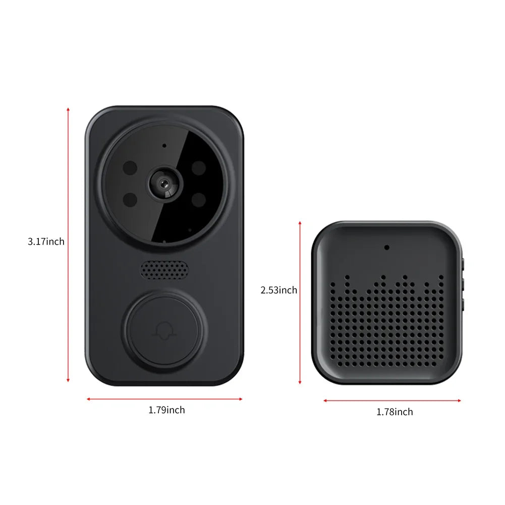 Smart Video Doorbell Camera Wireless, 1080P HD with Night Vision, 2.4G WiFi, Motion Detection, 2-Way Audio, and Cloud Service