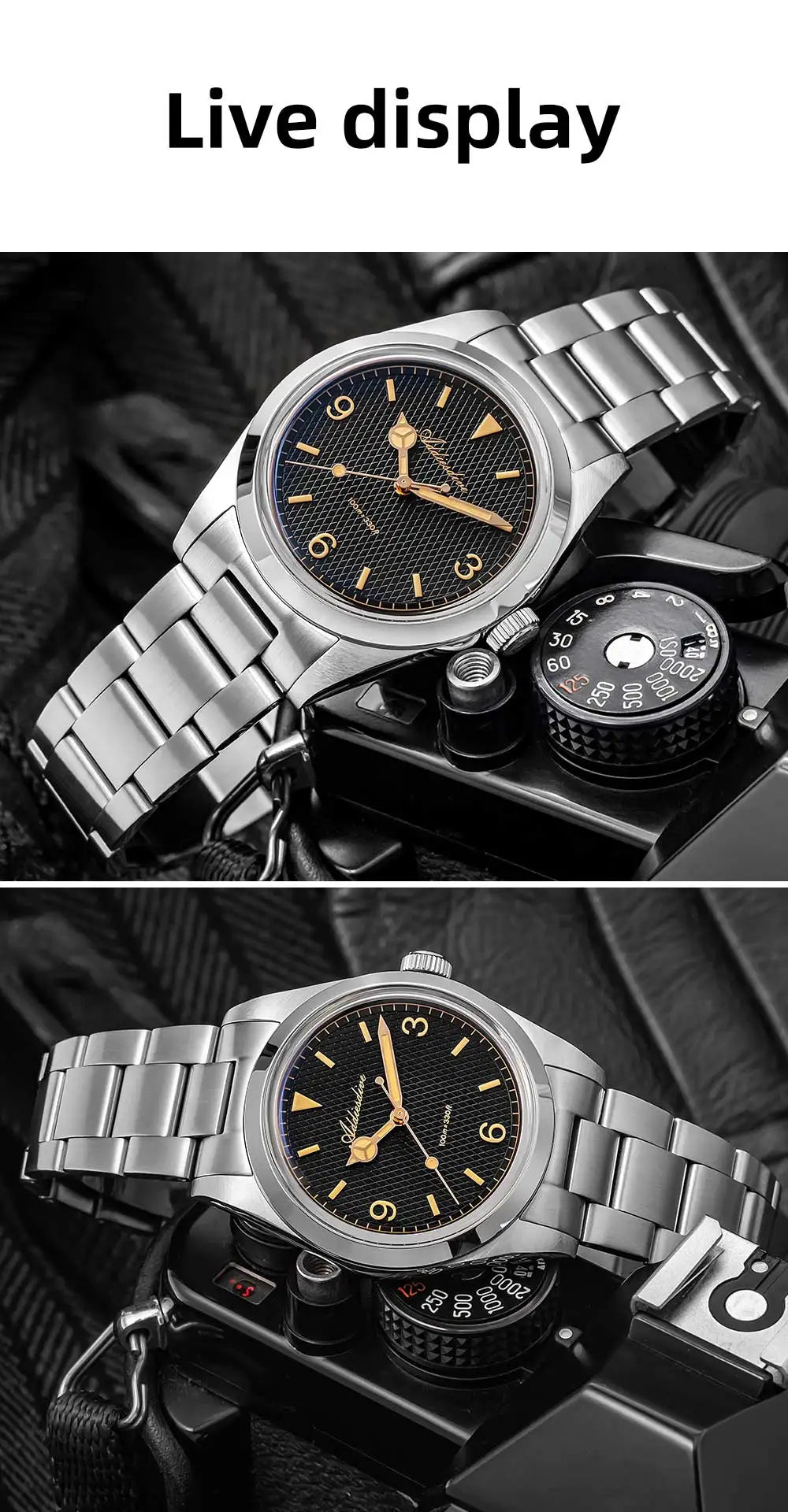 ADDIESDIVE 2025 NEW Watch For Men 316L Stainless Steel 10Bar Diving Luminous AD2096 Luxury Gift Quartz Wristwatch reloj hombre