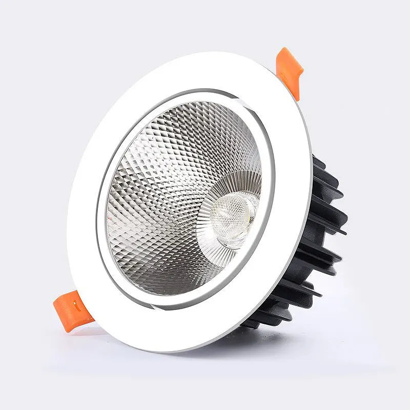 10Pcs LED Downlights 7W 9W Dimmable Spot Lights 12W 15W AC90V-260V 18W COB Chip Recessed Ceiling Lamps For Home Illumination