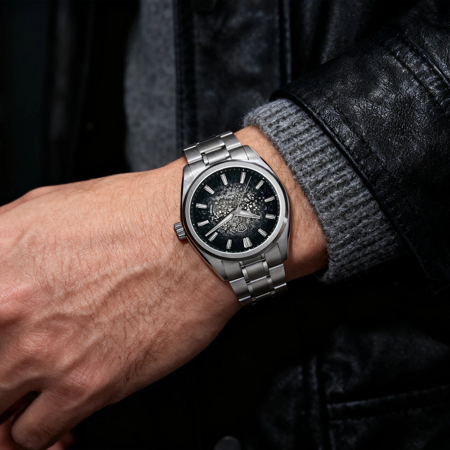 Watchdives WD0003C 38mm Men Watch VH31 Sweep Seconds Quartz Movement Sapphire ice Crack Dial Luminous 10Bar Waterproof Watches