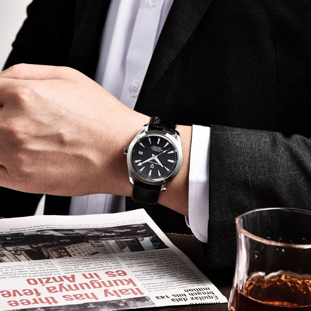 PAGANI DESIGN 2025 40MM Men's Watches Luxury Automatic Watch For Men Mechanical Watch Stainless Steel luminous business Watches