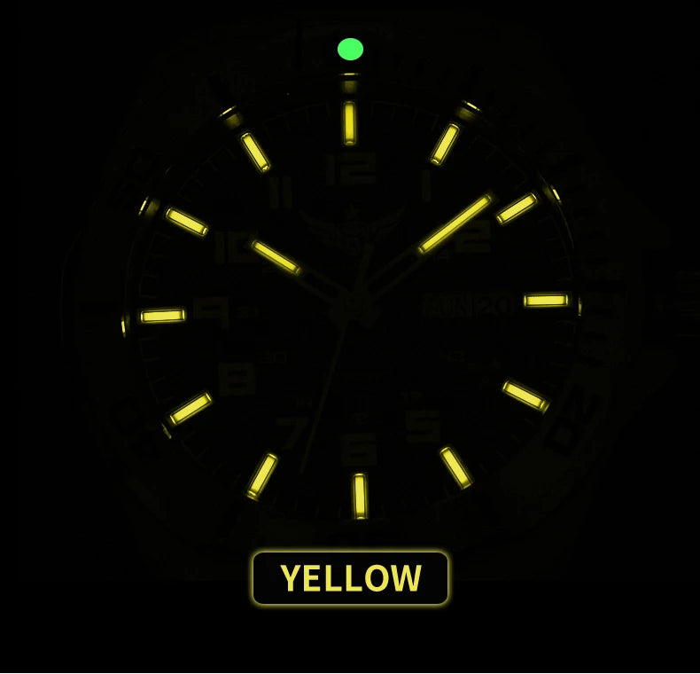 Yelang V1031 Luxury Men Brand Watch 44mm Diver Water Watches Japan 8205 Automatic Mechanical movement Luminous 300M Waterproof