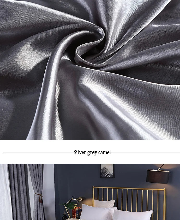 Luxury High Quality  Satin Duvet Cover Rayon Quilt Cover High Density Fabric Duvet Cover  Supple High waterfall