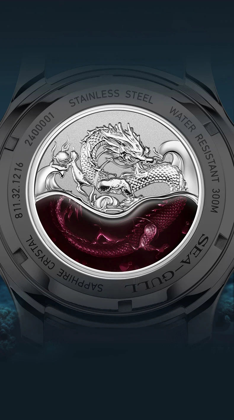 Seagull King of the Dragon Men's Watches Automatic Mechanical Watch Sports Diver 300M Waterproof Wristwatch Luxury 2024 New 1216