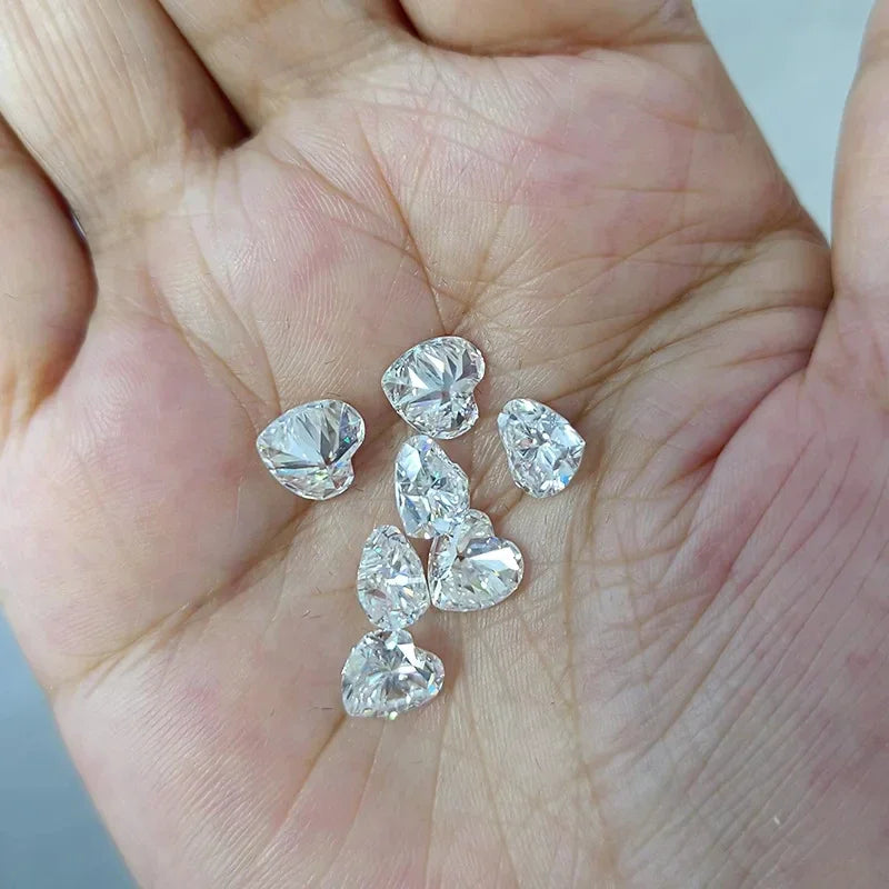 [3EX Cut] Top Belgium Cut Moissanite Stone D Color Pear Cut Gemstones Lab Grown Diamond Loose Moissanite Stone with GRA