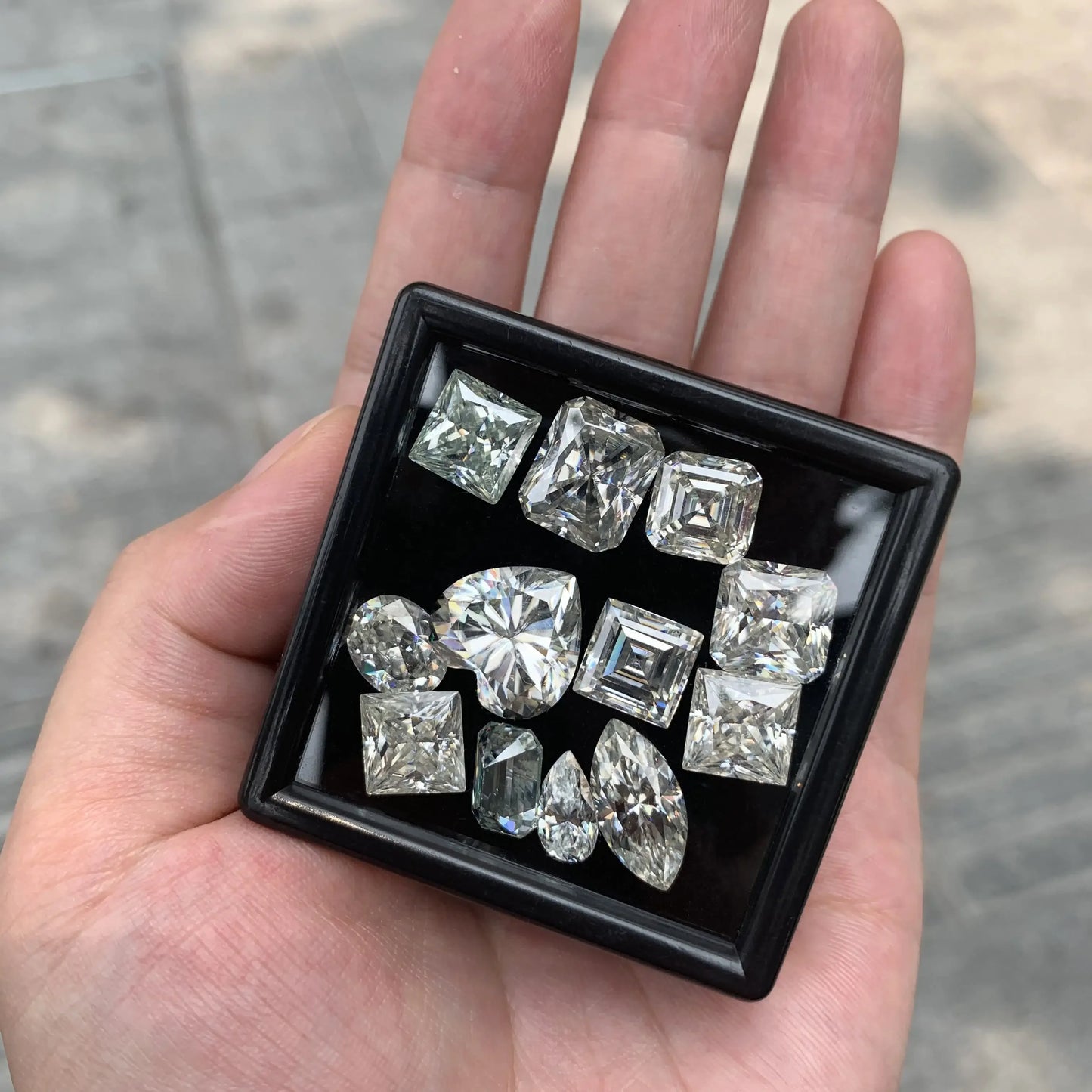 [3EX Cut] Top Belgium Cut Moissanite Stone D Color Pear Cut Gemstones Lab Grown Diamond Loose Moissanite Stone with GRA