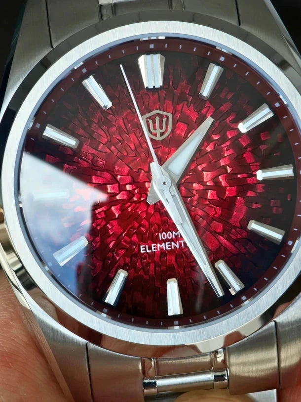 Crack-Dial Watchdives WD0003C 38mm Men Watch VH31 Sweep Seconds Quartz Movement Sapphire ice Luminous 10Bar Waterproof Watches