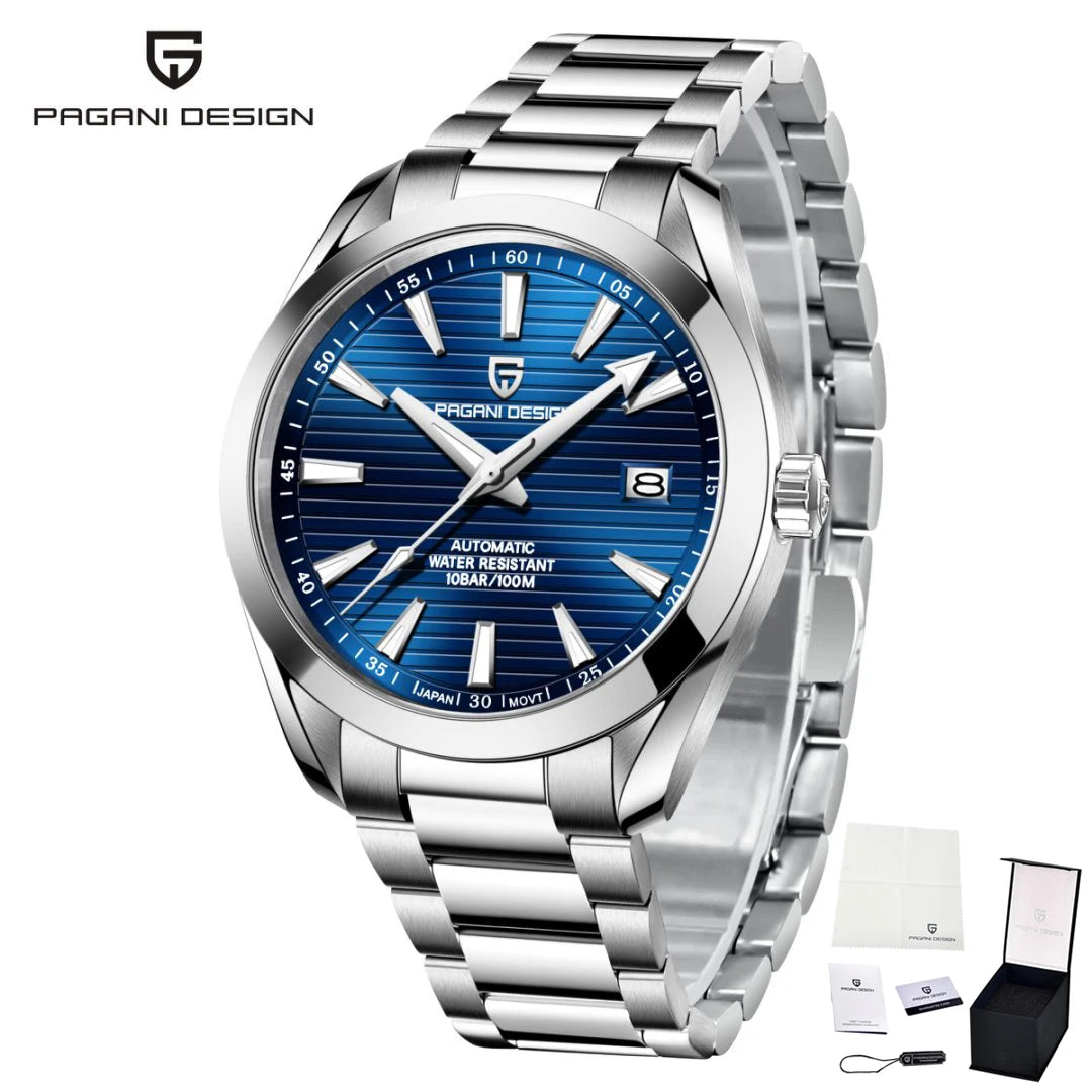 PAGANI DESIGN 2025 40MM Men's Watches Luxury Automatic Watch For Men Mechanical Watch Stainless Steel luminous business Watches