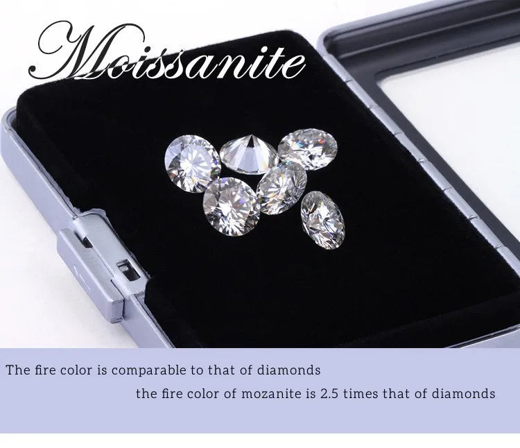 Butterflykiss Real 1 CT D Color Moissanite Stud Earrings For Women Top Quality 925 Sterling Silver Sparkling Wedding Jewelry