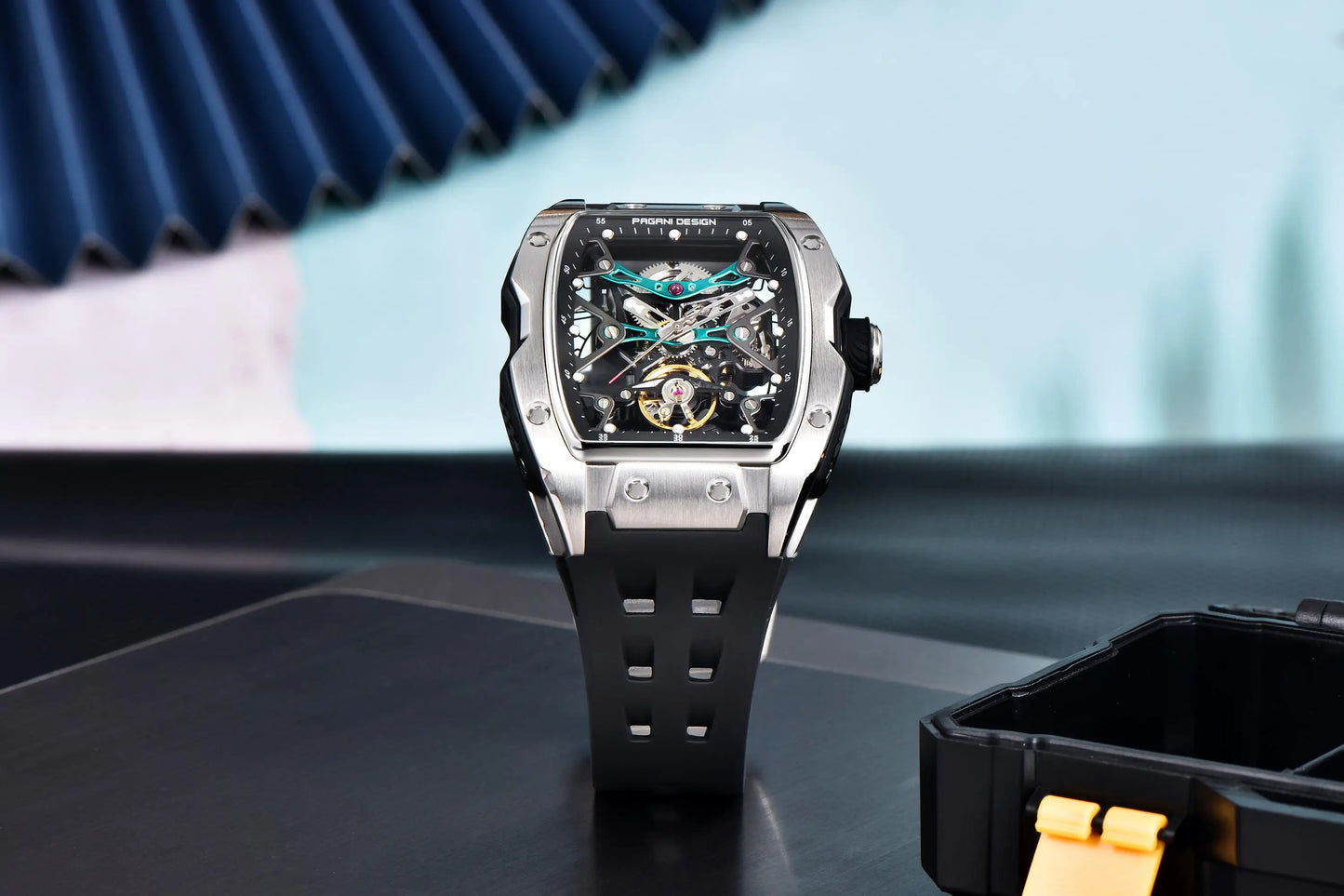 PAGANI DESIGN 2025 New Men's Automatic Mechanical Watch 42mm Fashion Casual Skeleton Sapphire Stainless Steel Watch for Men