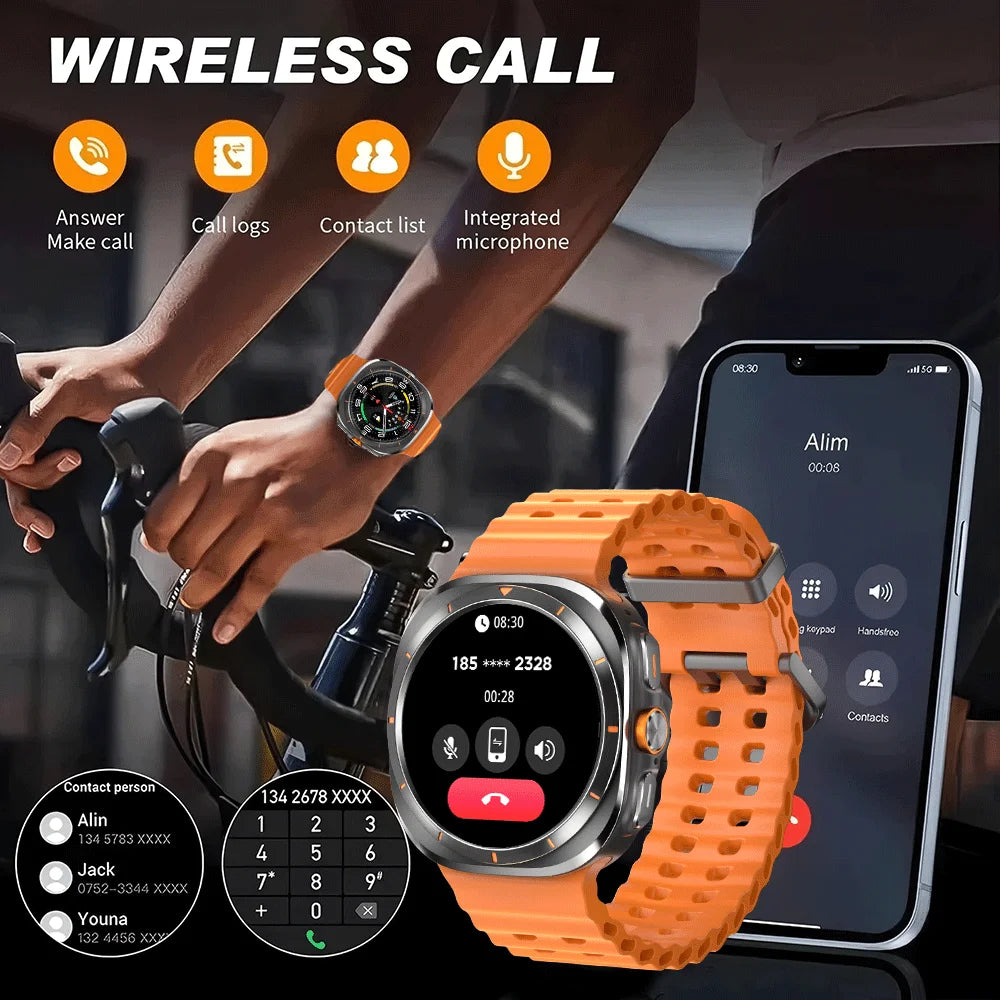 2026 New Watch8 Ultra Smart Watch Classic NFC Health Monitoring  Bluetooth Call 3ATM Waterproof HD Smartwatch For IOS Android